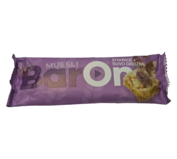 MUSLI BAR – ON SUVO GROŽĐE 25G ČOKOLEND