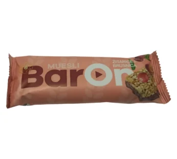 MUSLI BAR – ON BRUSNICA 30G ČOKOLEND
