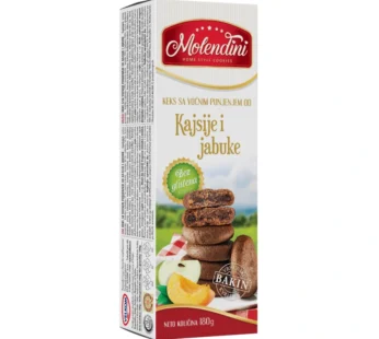 KEKS VOĆNI KAJSIJA JABUKA 180G MOLENDINI