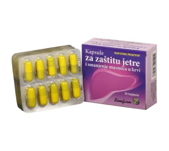 KAPSULE ZA JETRU I SMANJENJE MASNOĆE 30KOM SINEFARM