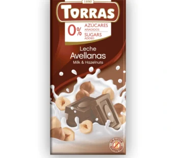 ČOKOLADA MLEČNA LEŠNIK 75G TORRAS