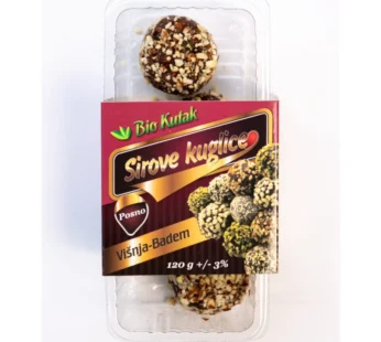 KUGLICE SIROVE VIŠNJA BADEM 120G BIO KUTAK